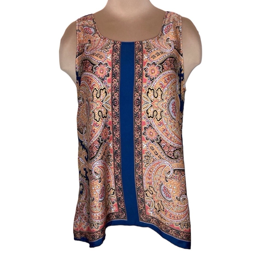 fun 2 fun | Paisley Print Sleeveless Top M